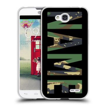 Пластиковый чехол на LG L90 с принтом NAME