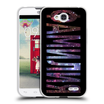Пластиковый чехол на LG L90 с принтом ФАМИЛИЯ
