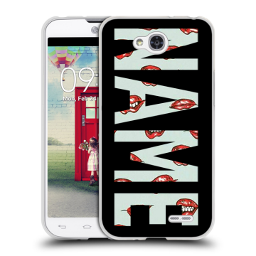 Пластиковый чехол на LG L90 с принтом NAME