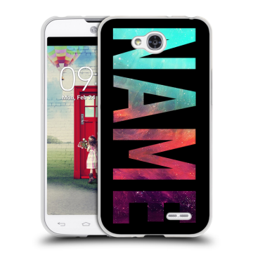 Пластиковый чехол на LG L90 с принтом NAME