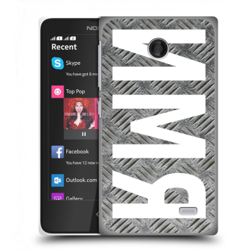 Силиконовый чехол на Nokia X с принтом ИМЯ