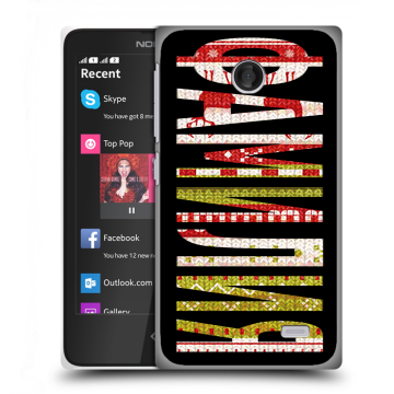 Силиконовый чехол на Nokia X с принтом ФАМИЛИЯ