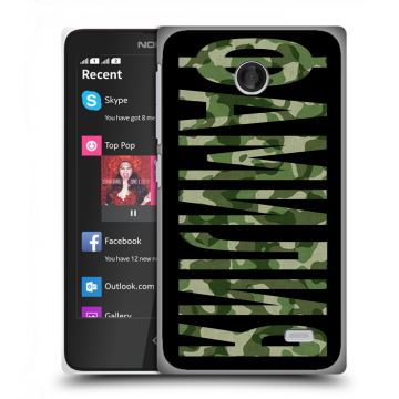 Силиконовый чехол на Nokia X с принтом ФАМИЛИЯ