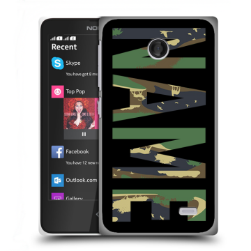 Силиконовый чехол на Nokia X с принтом NAME