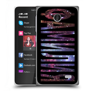 Силиконовый чехол на Nokia X с принтом ФАМИЛИЯ