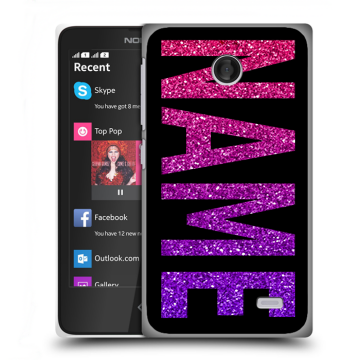 Силиконовый чехол на Nokia X с принтом NAME