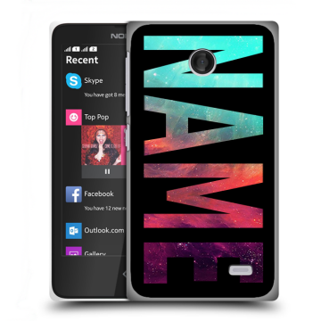 Силиконовый чехол на Nokia X с принтом NAME