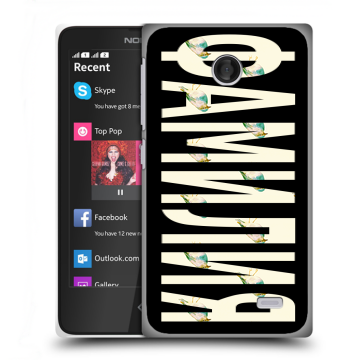 Силиконовый чехол на Nokia X с принтом ФАМИЛИЯ