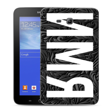 Силиконовый чехол на Samsung GALAXY Tab 3 Lite с принтом ИМЯ