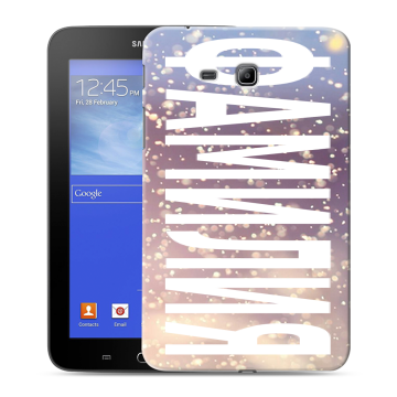 Силиконовый чехол на Samsung GALAXY Tab 3 Lite с принтом ФАМИЛИЯ