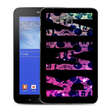 Силиконовый чехол на Samsung GALAXY Tab 3 Lite с принтом ИМЯ