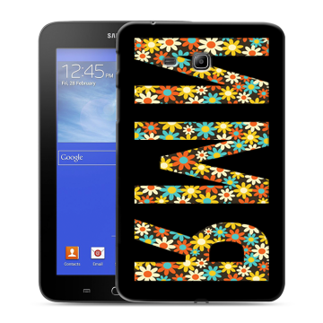 Силиконовый чехол на Samsung GALAXY Tab 3 Lite с принтом ИМЯ