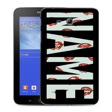 Силиконовый чехол на Samsung GALAXY Tab 3 Lite с принтом NAME