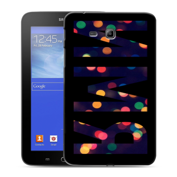 Силиконовый чехол на Samsung GALAXY Tab 3 Lite с принтом ИМЯ
