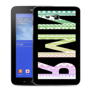 Силиконовый чехол на Samsung GALAXY Tab 3 Lite с принтом ИМЯ