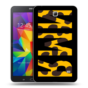 Силиконовый чехол на Samsung GALAXY Tab 4 7.0 с принтом ИМЯ