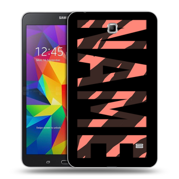 Силиконовый чехол на Samsung GALAXY Tab 4 7.0 с принтом NAME