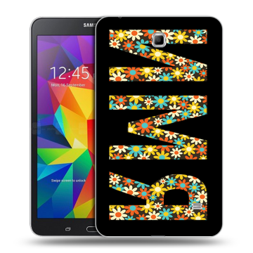 Силиконовый чехол на Samsung GALAXY Tab 4 7.0 с принтом ИМЯ