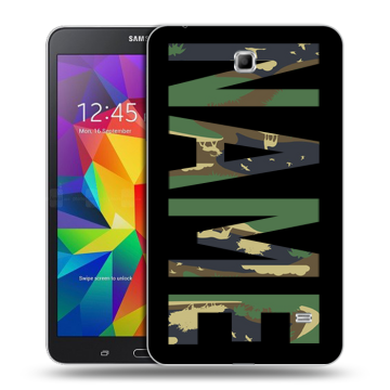 Силиконовый чехол на Samsung GALAXY Tab 4 7.0 с принтом NAME