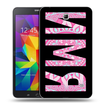 Силиконовый чехол на Samsung GALAXY Tab 4 7.0 с принтом ИМЯ