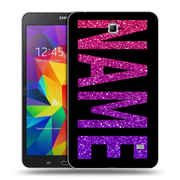 Силиконовый чехол на Samsung GALAXY Tab 4 7.0 с принтом NAME