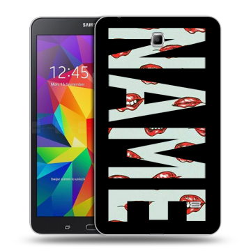 Силиконовый чехол на Samsung GALAXY Tab 4 7.0 с принтом NAME