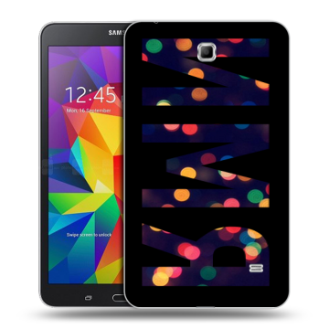Силиконовый чехол на Samsung GALAXY Tab 4 7.0 с принтом ИМЯ