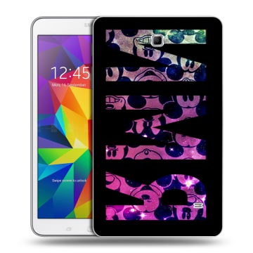Силиконовый чехол на Samsung GALAXY Tab 4 8.0 с принтом ИМЯ