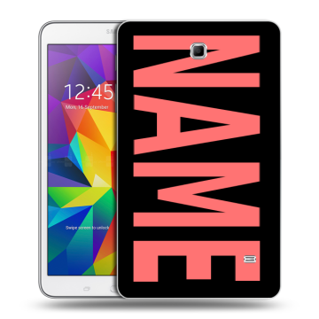 Силиконовый чехол на Samsung GALAXY Tab 4 8.0 с принтом NAME