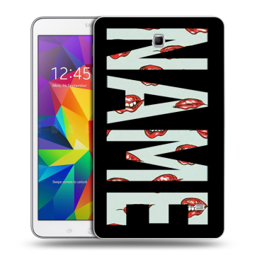 Силиконовый чехол на Samsung GALAXY Tab 4 8.0 с принтом NAME