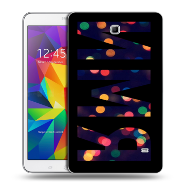 Силиконовый чехол на Samsung GALAXY Tab 4 8.0 с принтом ИМЯ