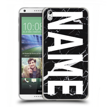 Силиконовый чехол на HTC Desire 816 с принтом NAME