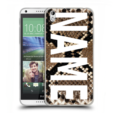 Силиконовый чехол на HTC Desire 816 с принтом NAME
