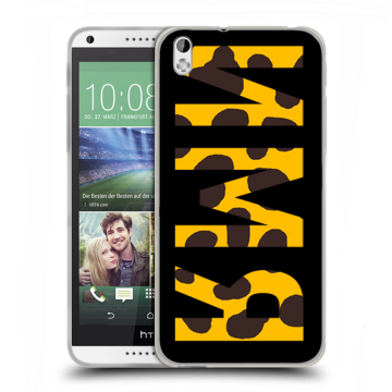Силиконовый чехол на HTC Desire 816 с принтом ИМЯ