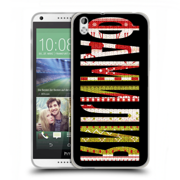Силиконовый чехол на HTC Desire 816 с принтом ФАМИЛИЯ