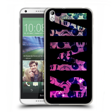 Силиконовый чехол на HTC Desire 816 с принтом ИМЯ