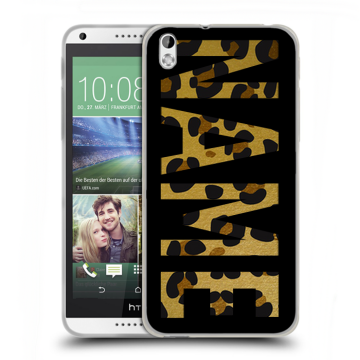 Силиконовый чехол на HTC Desire 816 с принтом NAME