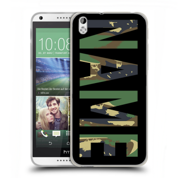 Силиконовый чехол на HTC Desire 816 с принтом NAME