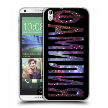 Силиконовый чехол на HTC Desire 816 с принтом ФАМИЛИЯ