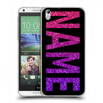 Силиконовый чехол на HTC Desire 816 с принтом NAME