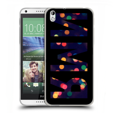 Силиконовый чехол на HTC Desire 816 с принтом ИМЯ