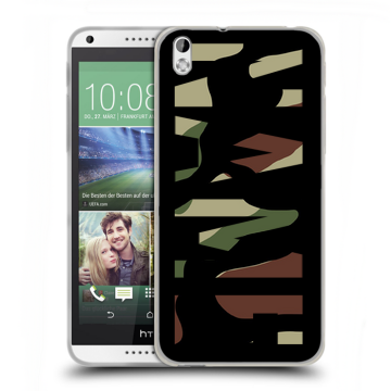 Силиконовый чехол на HTC Desire 816 с принтом NAME
