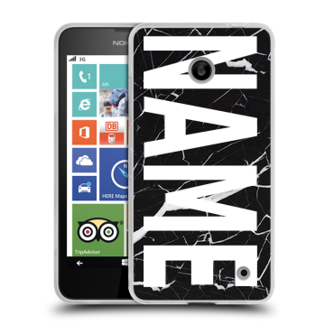 Пластиковый чехол на Nokia Lumia 630/635 с принтом NAME