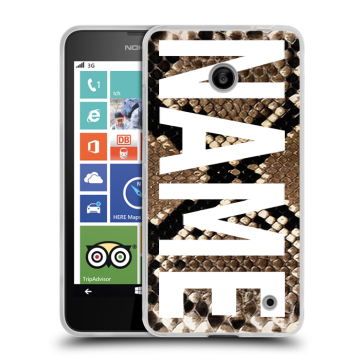 Пластиковый чехол на Nokia Lumia 630/635 с принтом NAME