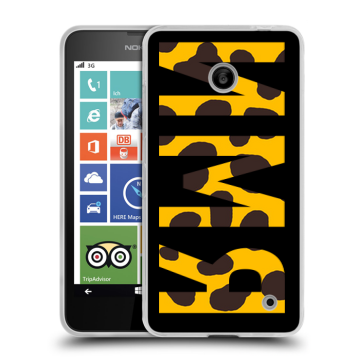 Пластиковый чехол на Nokia Lumia 630/635 с принтом ИМЯ