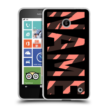 Пластиковый чехол на Nokia Lumia 630/635 с принтом NAME