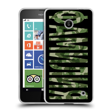 Пластиковый чехол на Nokia Lumia 630/635 с принтом ФАМИЛИЯ