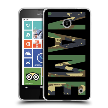 Пластиковый чехол на Nokia Lumia 630/635 с принтом NAME