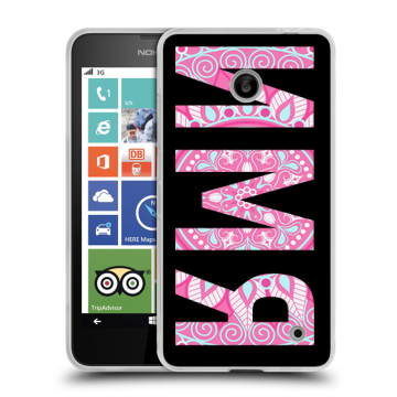 Пластиковый чехол на Nokia Lumia 630/635 с принтом ИМЯ