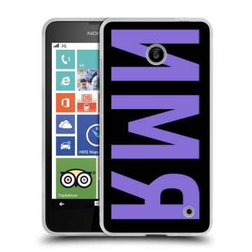 Пластиковый чехол на Nokia Lumia 630/635 с принтом ИМЯ